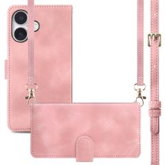 imoshion Etui de télephone portefeuille avec cordon Apple iPhone 16 - Rose