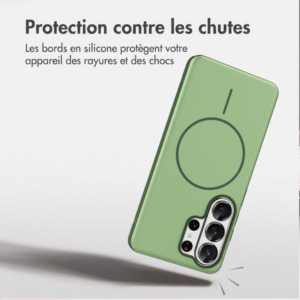 imoshion Coque arrière Color avec Thin MagSafe Ring Samsung Galaxy S26 Ultra - Vert foncé