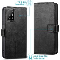 imoshion Étui de télephone portefeuille de luxe Oppo A94 (5G) - Noir