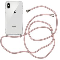 imoshion Coque arrière transparente avec cordon Apple iPhone X / Xs - Rose Doré
