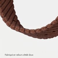 imoshion Bracelet en velours côtelé Apple Watch | 44/45/46/49 mm - Marron