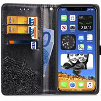 Etui de télephone portefeuille Mandala Apple iPhone 12 (Pro) - Noir