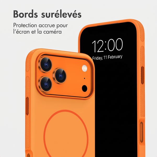 imoshion Coque arrière Color avec Thin MagSafe Ring Apple iPhone 18 Pro Max / 17 Pro Max - Orange
