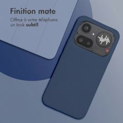 imoshion Coque Couleur Nothing Phone (4a) Pro - Bleu foncé
