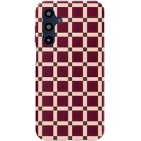 Selencia Coque arrière Vivid Samsung Galaxy A16 - Check This Burgundy