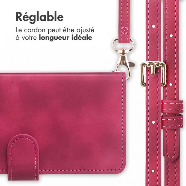 imoshion Etui de télephone portefeuille avec cordon Xiaomi Redmi Note 17 Pro Max - Rouge