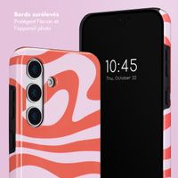 Selencia Coque arrière Vivid Samsung Galaxy S25 - Dream Swirl Pink