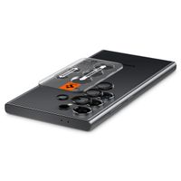 Spigen Optik Pro EZ Fit Lens Protector - Protection d'objectif de caméra (lot de 2) Samsung Galaxy S24 Ultra - Noir