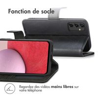 imoshion Étui de télephone portefeuille de luxe Samsung Galaxy A14 (5G/4G) - Noir