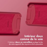 imoshion Coque arrière Color avec cordon amovible et MagSafe Samsung Galaxy S25 / S24 - Red Raspberry