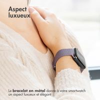 imoshion Bracelet magnétique milanais Apple Watch | 44/45/46/49 mm - Taille M - Violet