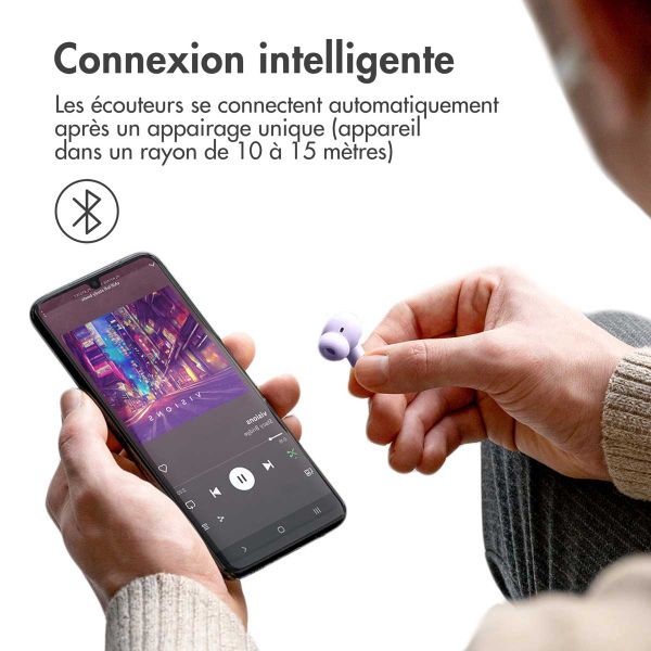 imoshion Aura Pro Écouteurs intra-auriculaires sans fil - Réduction active du bruit (ANC) - Lavender Lilac