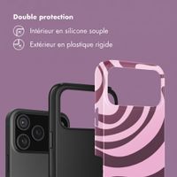 Selencia Coque arrière Vivid Apple iPhone 18 Pro Max - Wavy Swirl Pink Plum
