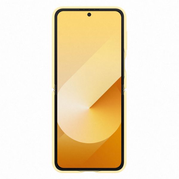 Samsung Original Coque KindSuit en Cuir Végan Samsung Galaxy Z Flip 6 / Flip 7 FE - Yellow