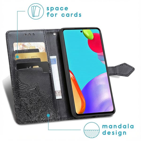 imoshion Etui de télephone Mandala Samsung Galaxy A52(s) (5G/4G) - Noir