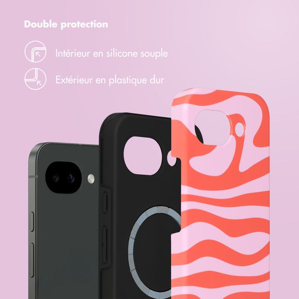 Selencia Coque arrière Vivid avec MagSafe Google Pixel 10a - Dream Swirl Pink
