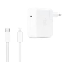Apple Adaptateur secteur USB-C d'origine 67 W + câble de recharge USB-C vers USB-C d'origine 240 W - 2 mètres - pour Apple MacBook - Blanc