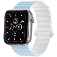 imoshion Bracelet en silicone magnétique Apple Watch | 38/40/41/42 mm - Bleu & Blanc