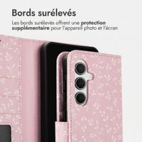 imoshion Étui de télephone portefeuille Design Samsung Galaxy A36 - Pink Bazaar Flowers