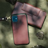 Selencia Etui portefeuille serpent amovible 2-en-1 Llyr Samsung Galaxy S20 Plus - Rouge foncé