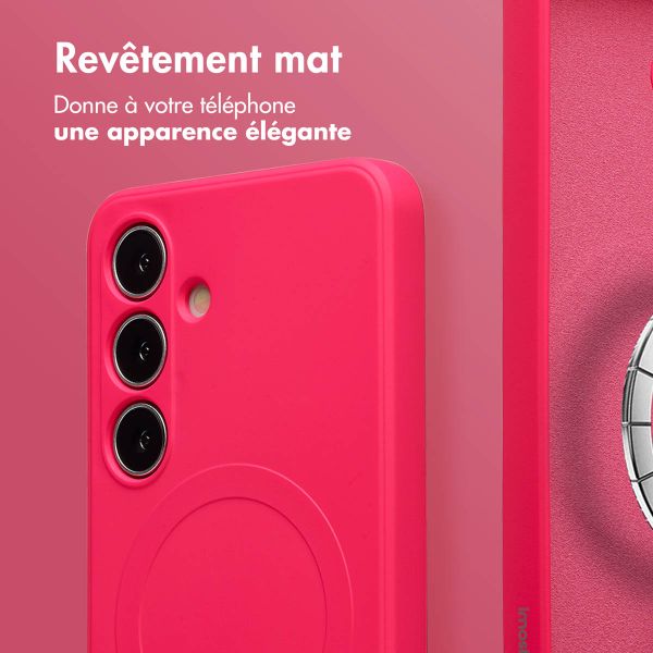 imoshion Coque Couleur avec MagSafe Samsung Galaxy S25 Plus - Neon Pink
