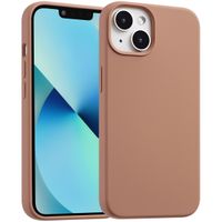 Accezz Coque Liquid Silicone avec MagSafe Apple iPhone 14 / 13 - Marron clair
