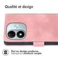 imoshion Etui de télephone portefeuille avec cordon Xiaomi Redmi Note 17 (5G) - Rose