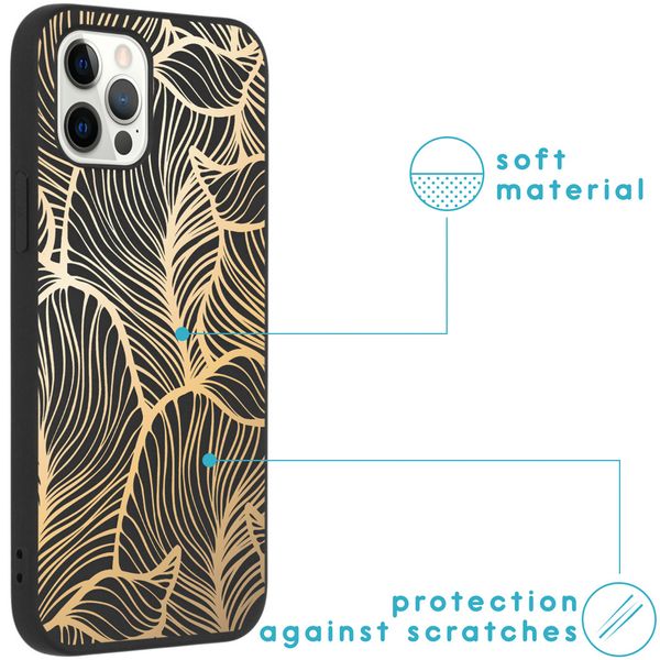 imoshion Coque Design Apple iPhone 12 (Pro) - Golden Leaves