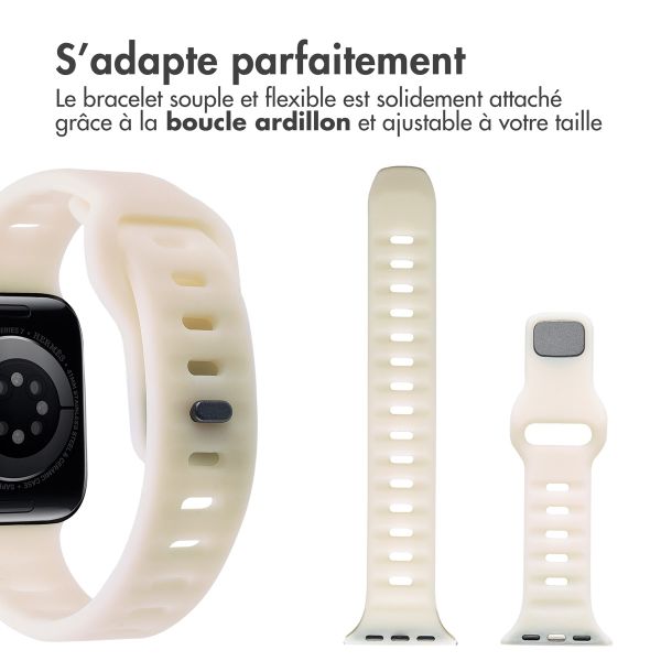 imoshion Bracelet Active Sport en silicone Apple Watch | 38/40/41/42 mm - Glow in the Dark