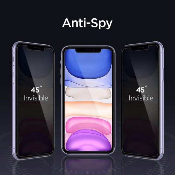 Spigen Protection d'écran en verre trempé GLAStR Fit 2 Paquets + Applicator Apple iPhone 11