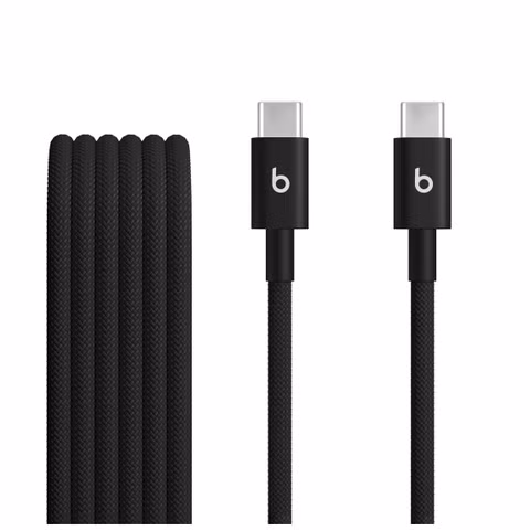 Beats Câble USB-C vers USB-C tressé 60W - 1,5 mètre - Bolt Black