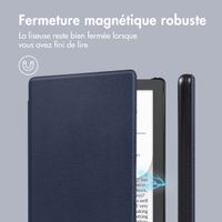 imoshion Étui de liseuse portefeuille Slim Hard Pocketbook Verse / Verse Lite / Verse Pro / Vivlio Light / Light HD - Bleu foncé