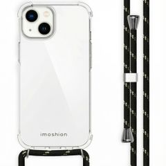 imoshion Coque arrière transparente avec cordon Apple iPhone 14 - Noir & Doré