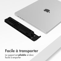 Accezz Support pour ordinateur portable - Support pour laptop - Réglable et pliable - Noir