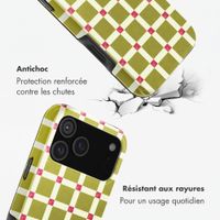 Selencia Coque arrière Vivid avec MagSafe Apple iPhone 18 Pro / 17 Pro - Check This Olive