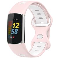 imoshion Bracelet Sport⁺ en silicone Fitbit Charge 5 / 6 - Pink & White