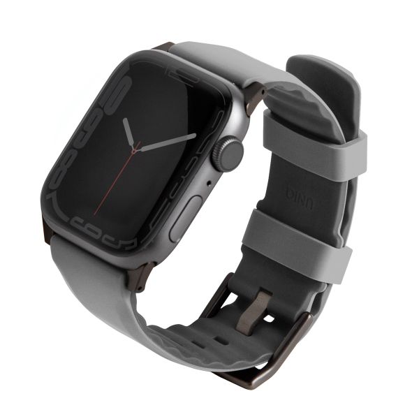 Uniq Bracelet Linus AiroSoft™ en silicone Apple Watch | 44/45/46/49 mm - Chalk Grey