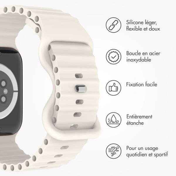 imoshion Bracelet Athletic en silicone Apple Watch | 38/40/41/42 mm - Starlight