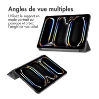 imoshion Coque tablette Design Trifold Apple iPad Pro 13 (2025) M5 / (2024) M4 - Black Marble