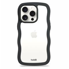 Holdit Coque Wavy Apple iPhone 15 Pro Max - Black / Transparent
