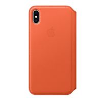 Apple Étui de télephone portefeuille Leather Folio Apple iPhone Xs Max - Sunset