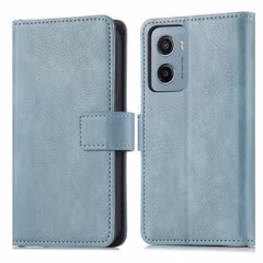 imoshion Étui de télephone portefeuille de luxe Motorola Moto G05 / E15 - Bleu clair
