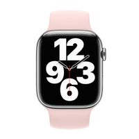 Apple Bracelet Boucle unique en Silicone Apple Watch | 44/45/46/49 mm - Taille 2 - Chalk Pink