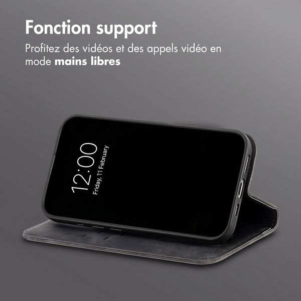 imoshion Étui de téléphone portefeuille Slim Oppo Reno 16 F - Noir