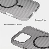 Accezz Coque arrière Lite avec MagSafe | Fluted | Apple iPhone 16 Pro - Noir