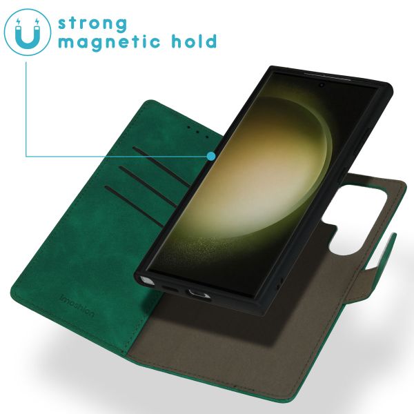 imoshion Etui de télephone luxe 2-en-1 amovible Samsung Galaxy S24 Ultra - Vert foncé