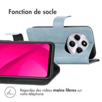 imoshion Étui de télephone portefeuille de luxe Xiaomi Redmi 14C - Bleu clair