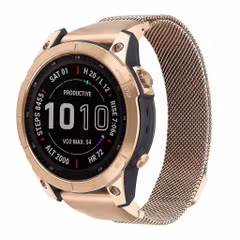 imoshion Bracelet QuickFit® Milanais  - Connexion Garmin 22 mm - Taille L/XL - Rose Gold