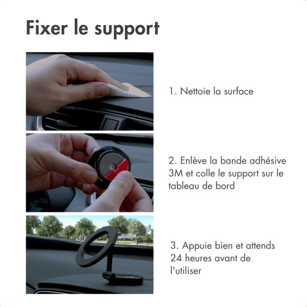imoshion Support de téléphone pour voiture avec MagSafe - Tableau de bord - Noir