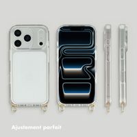 Selencia Coque arrière avec crochets amovibles Apple iPhone 17 Pro - Transparent